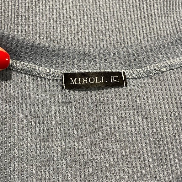 Women's Short Sleeve Lace Sleeve Top - Excellent Condition Miholl Size L… - Picture 12 of 14